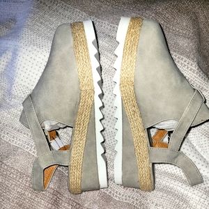 Gray stylish lightweight women's shoes.  Size 42, US size 10.